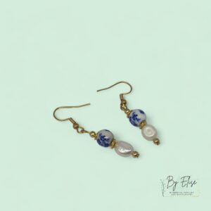 By Elise - oorbellen - delfts blauw