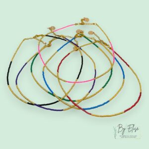 By Elise - colorblock - ketting - rvs