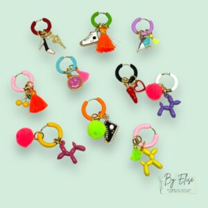 By Elise - gekleurde - oorbellen