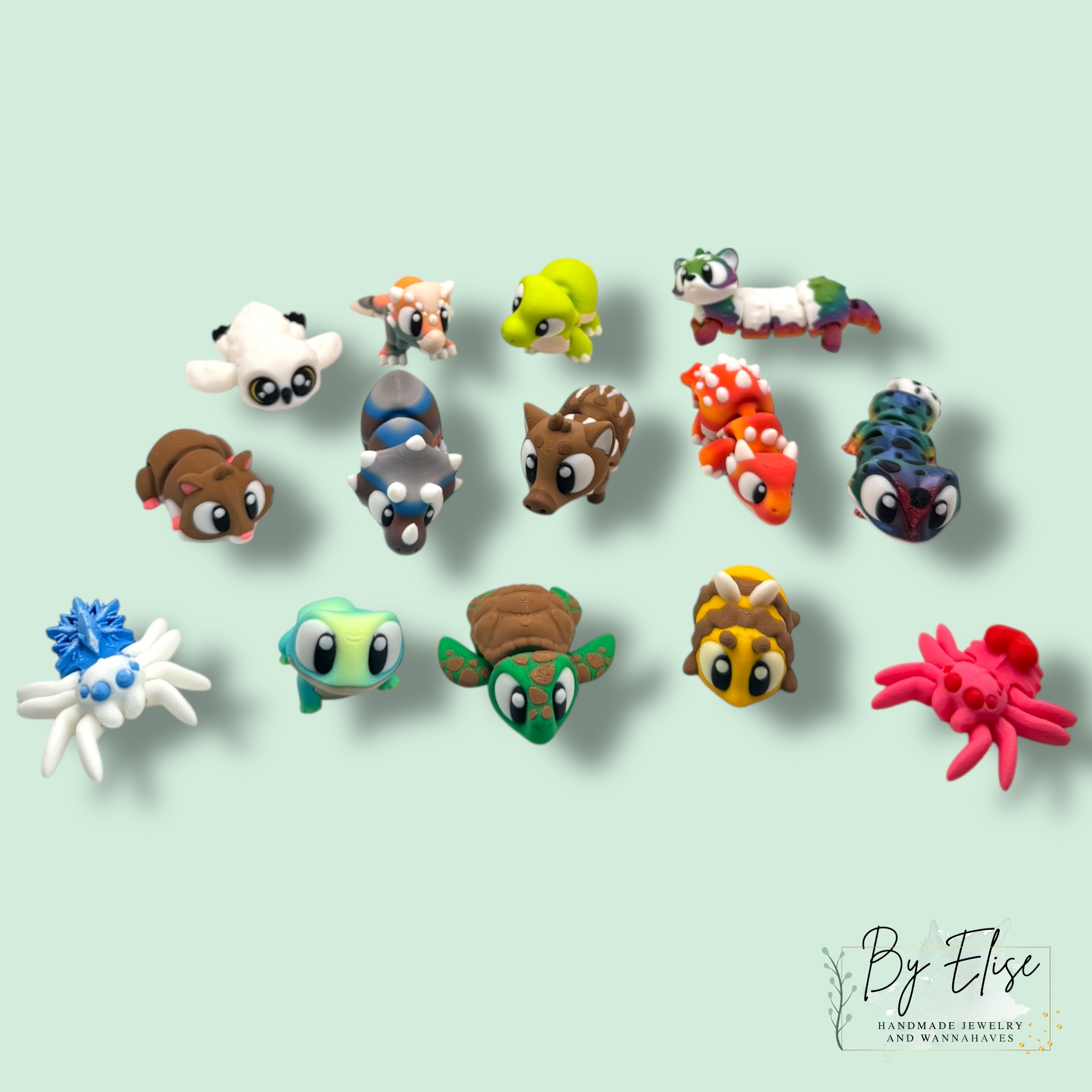 3D geprint ieniemini diertje (vele uitvoeringen)