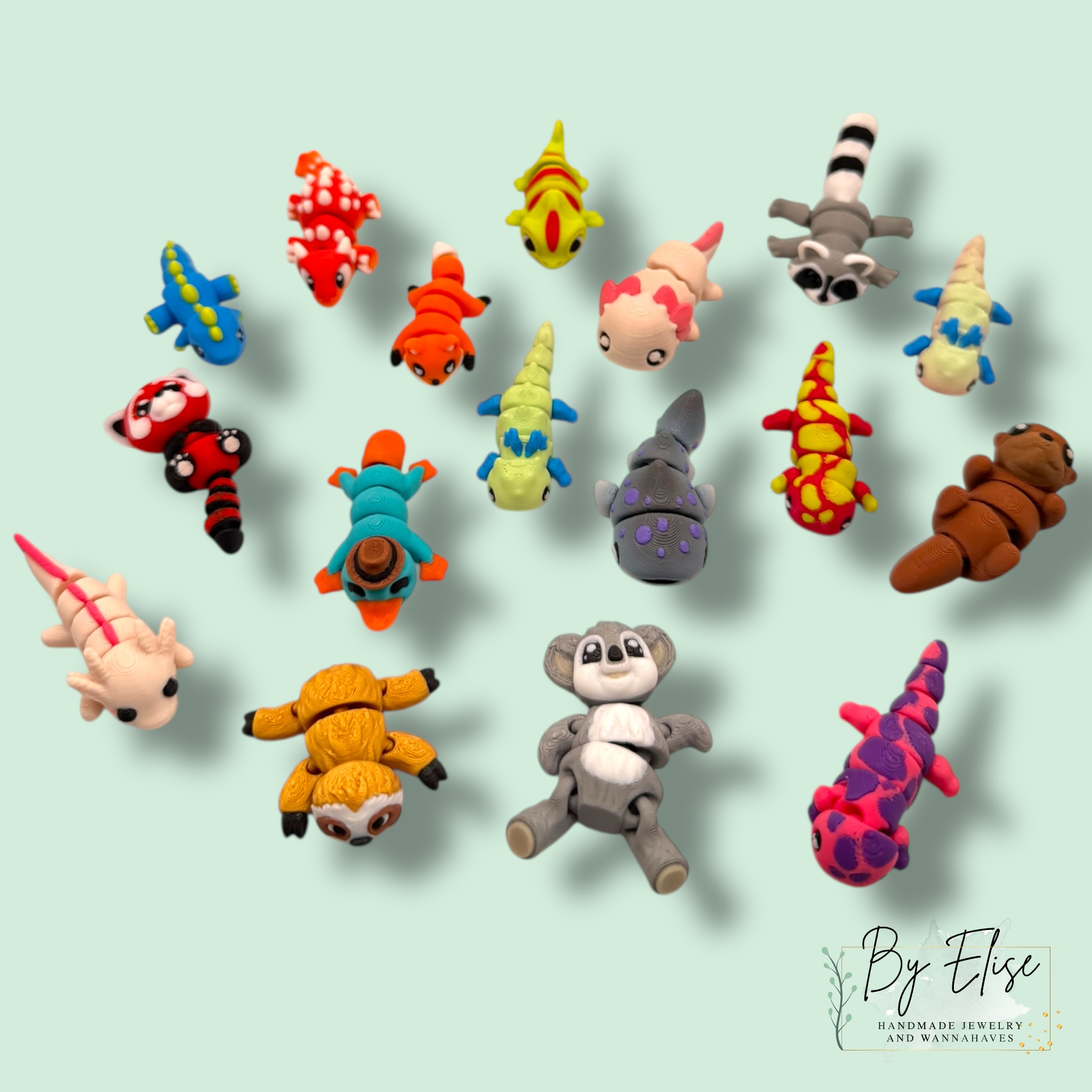 3D geprint ieniemini diertje (vele uitvoeringen) - Afbeelding 2